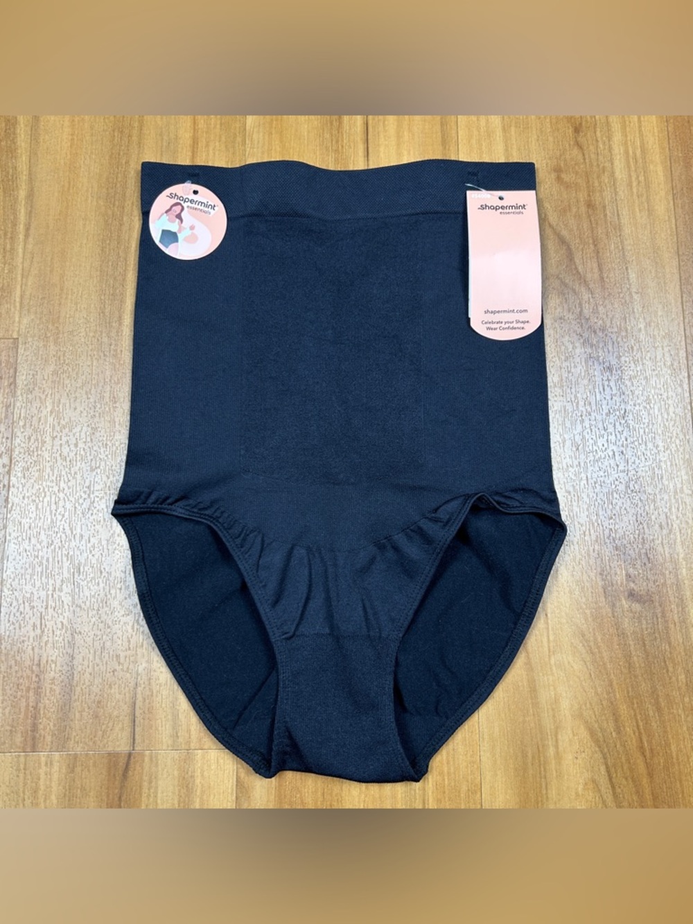 Shapermint Essentials Black High Waist Shaper Panty M/L Tummy Control NWT